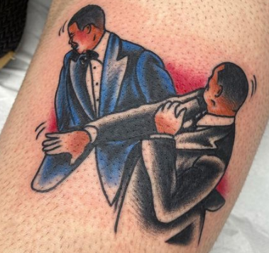 Tatuadores cada vez com mais pedidos para desenhar estalada de Will Smith a Chris Rock