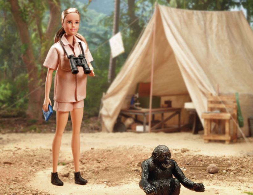 Barbie Jane Goodall. Verde é o novo cor-de-rosa