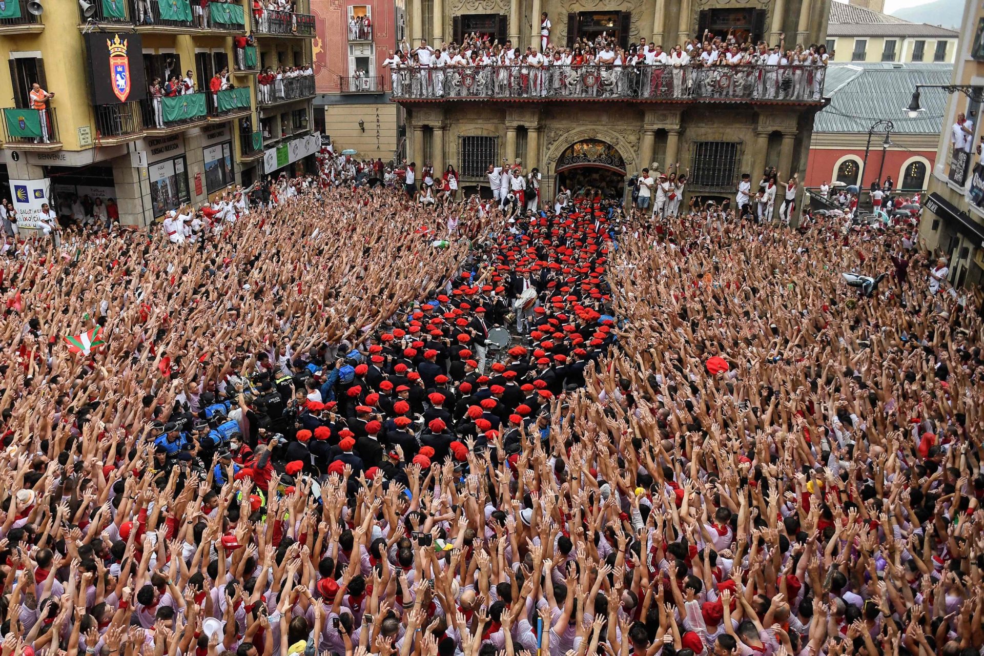 Dois anos depois, o Chupinazo marcou o início do San Fermín