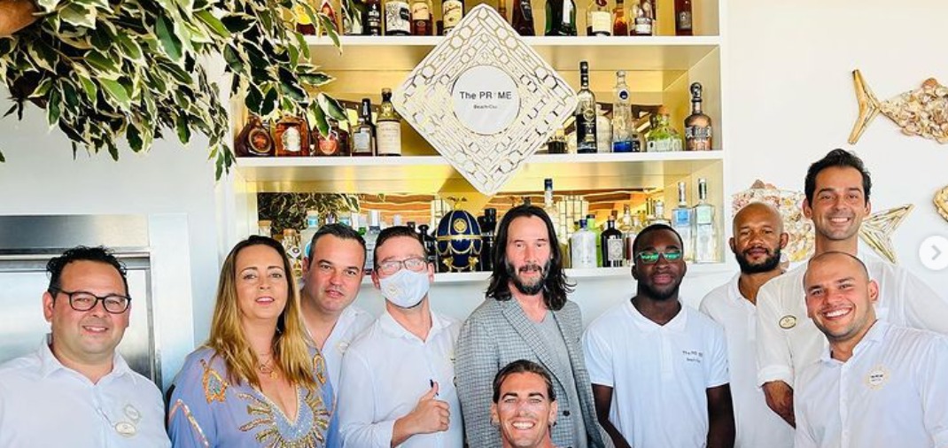 Keanu Reeves esteve no Algarve para comer presunto e marisco