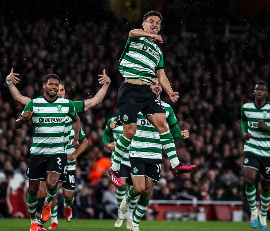 Sporting vence Arsenal por 5-3 e afasta inglês da Liga Europa