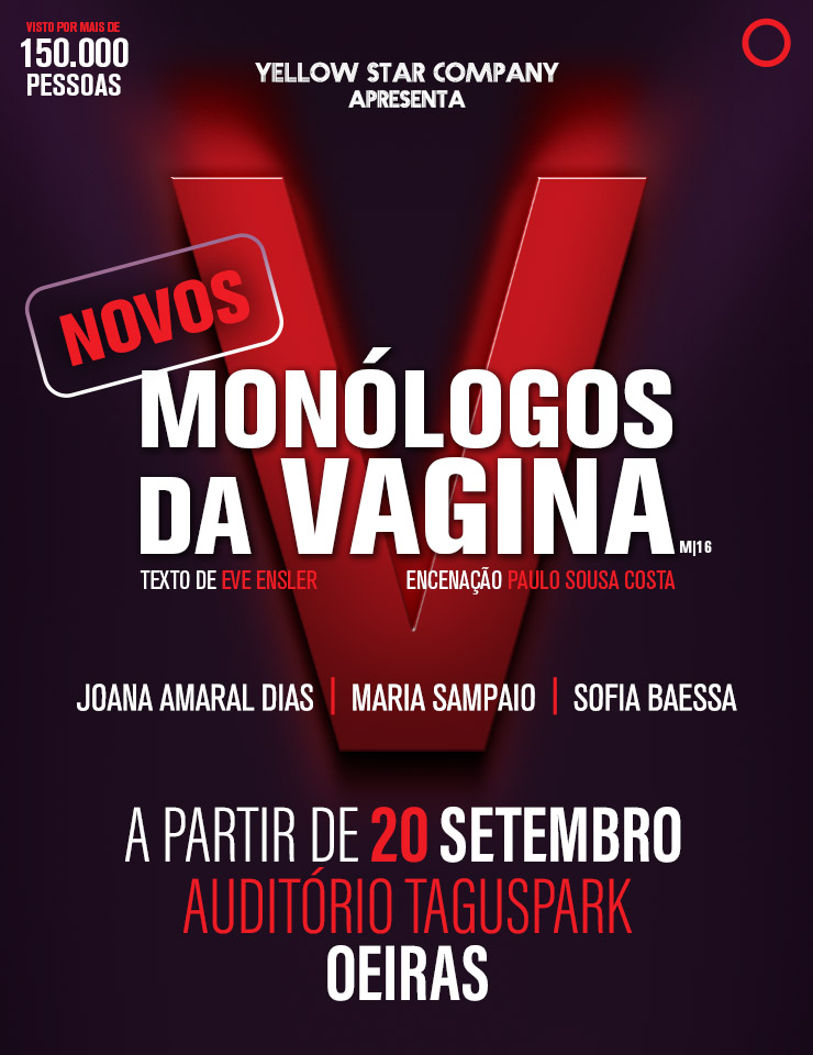 Os novos “Monólogos da Vagina” estreiam-se hoje no Taguspark