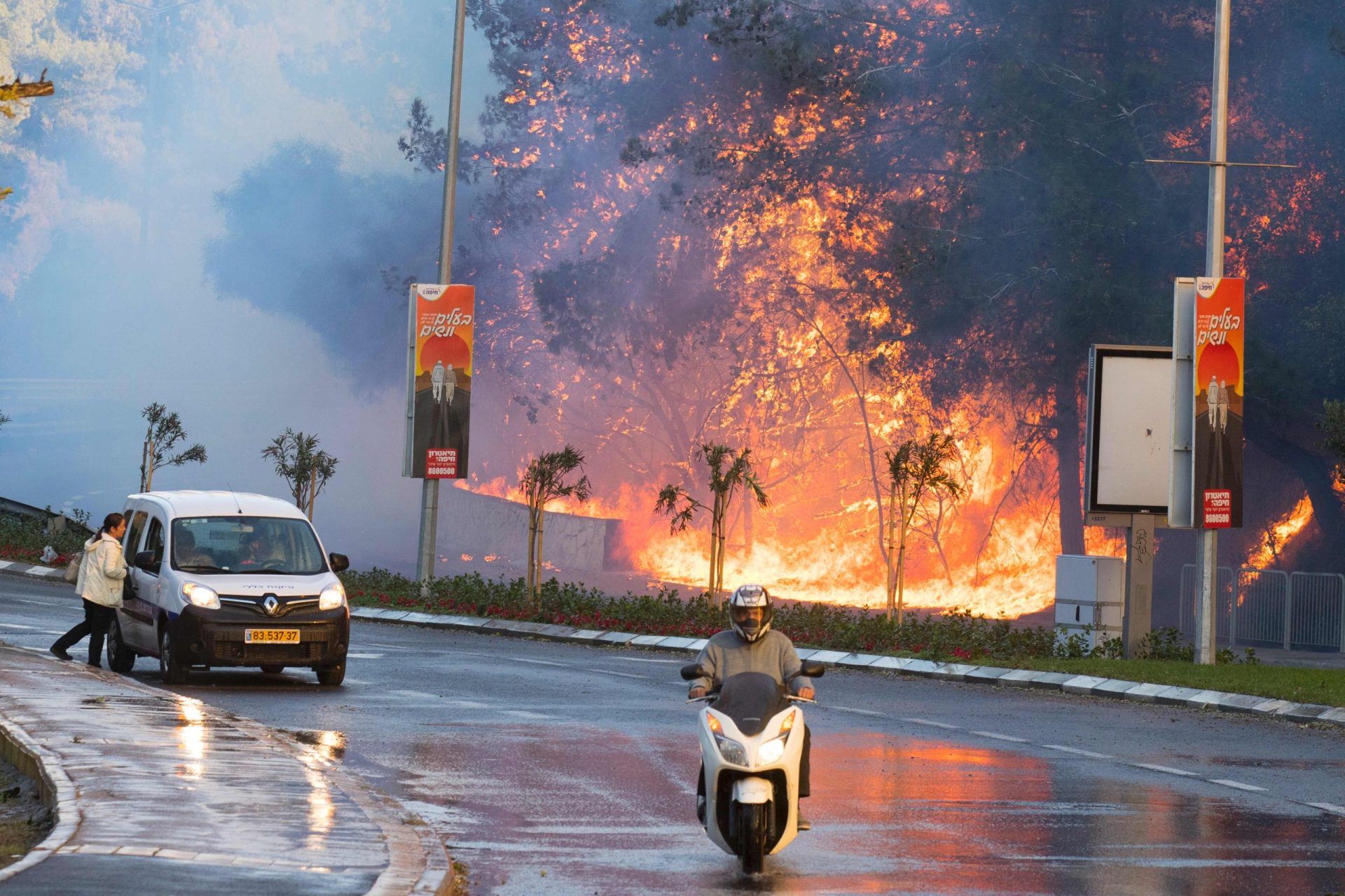 Incêndios causam estragos em Israel
