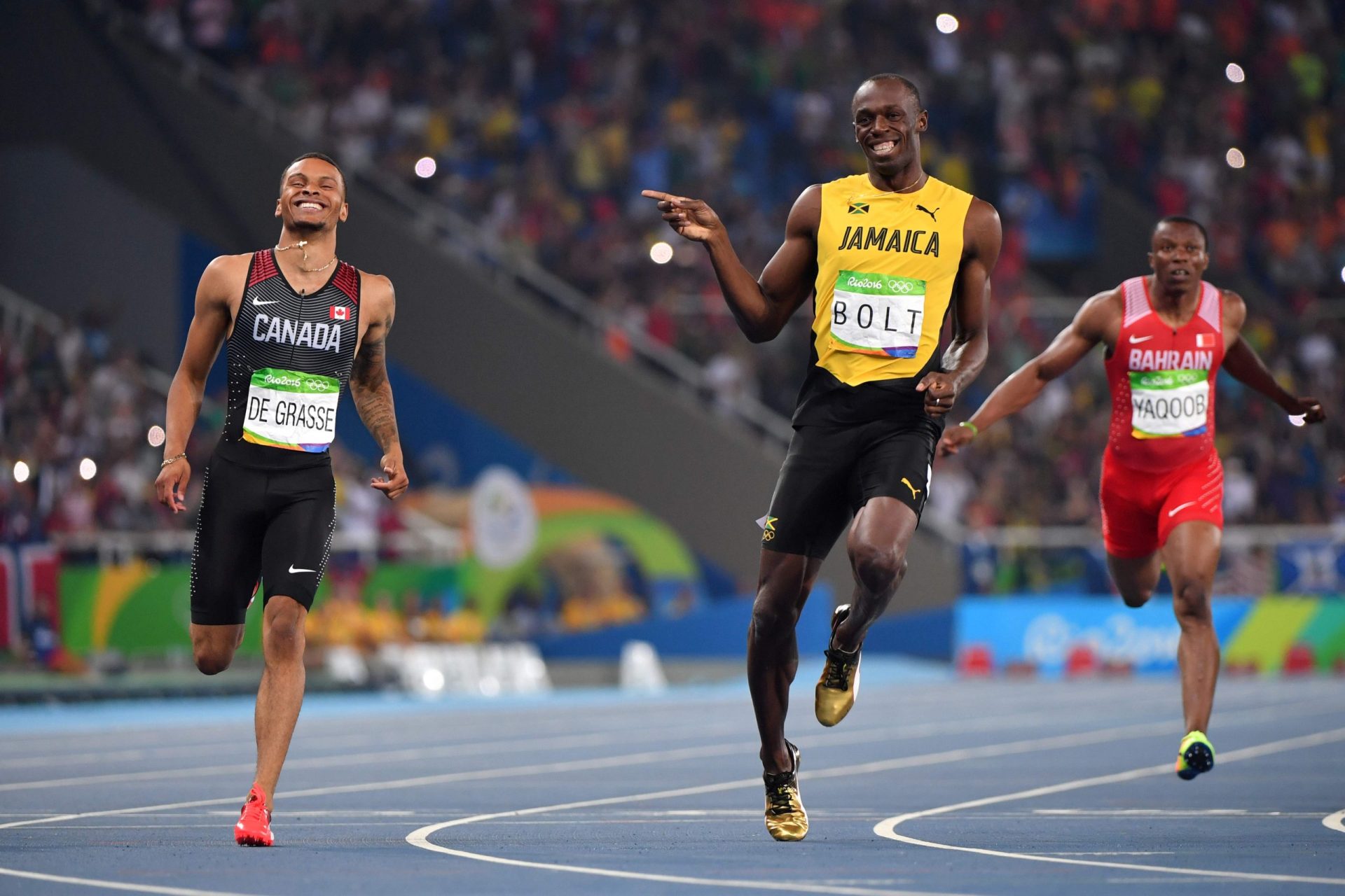 Porque sorri tanto Usain Bolt?