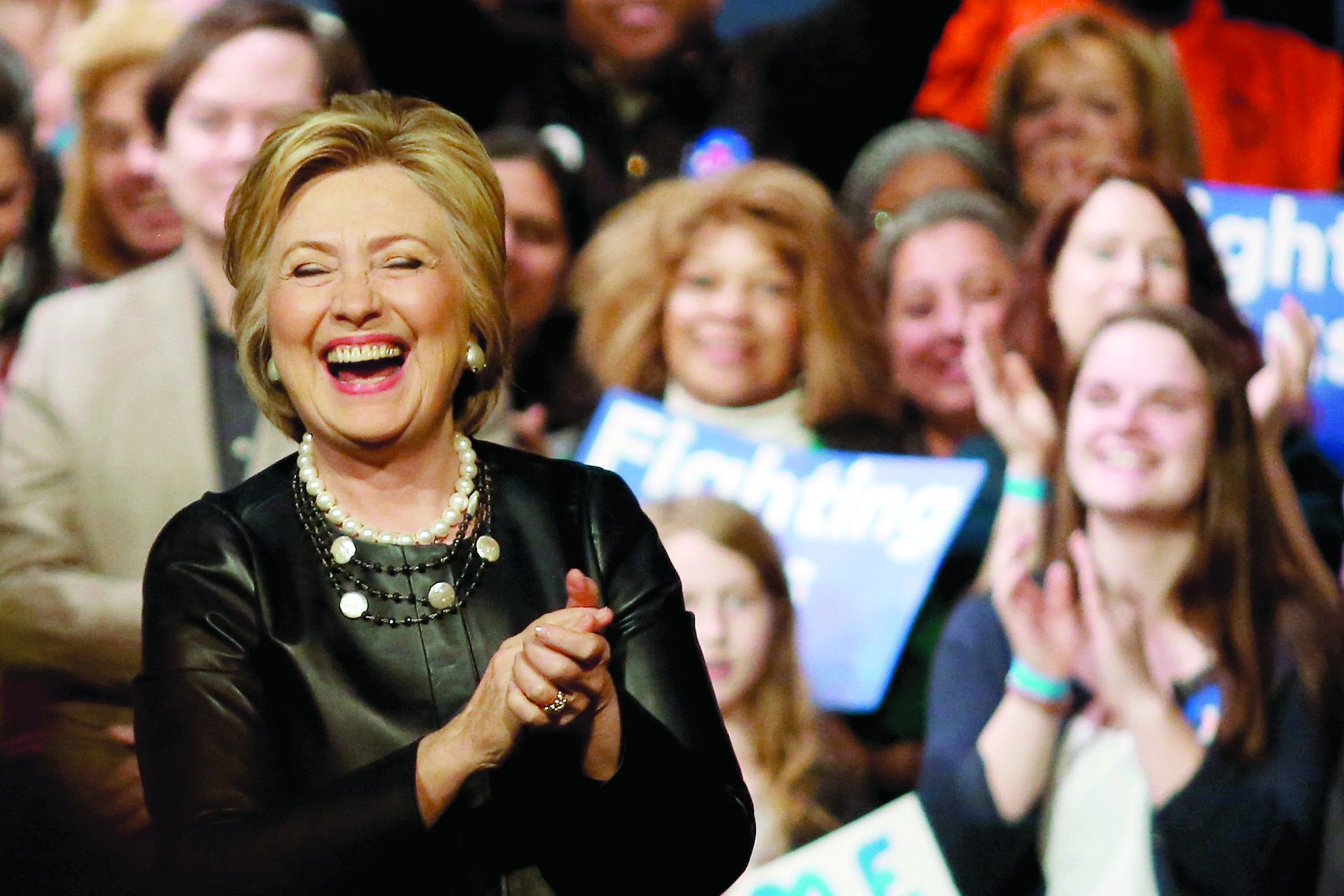 Hillary sete pontos à frente de Trump