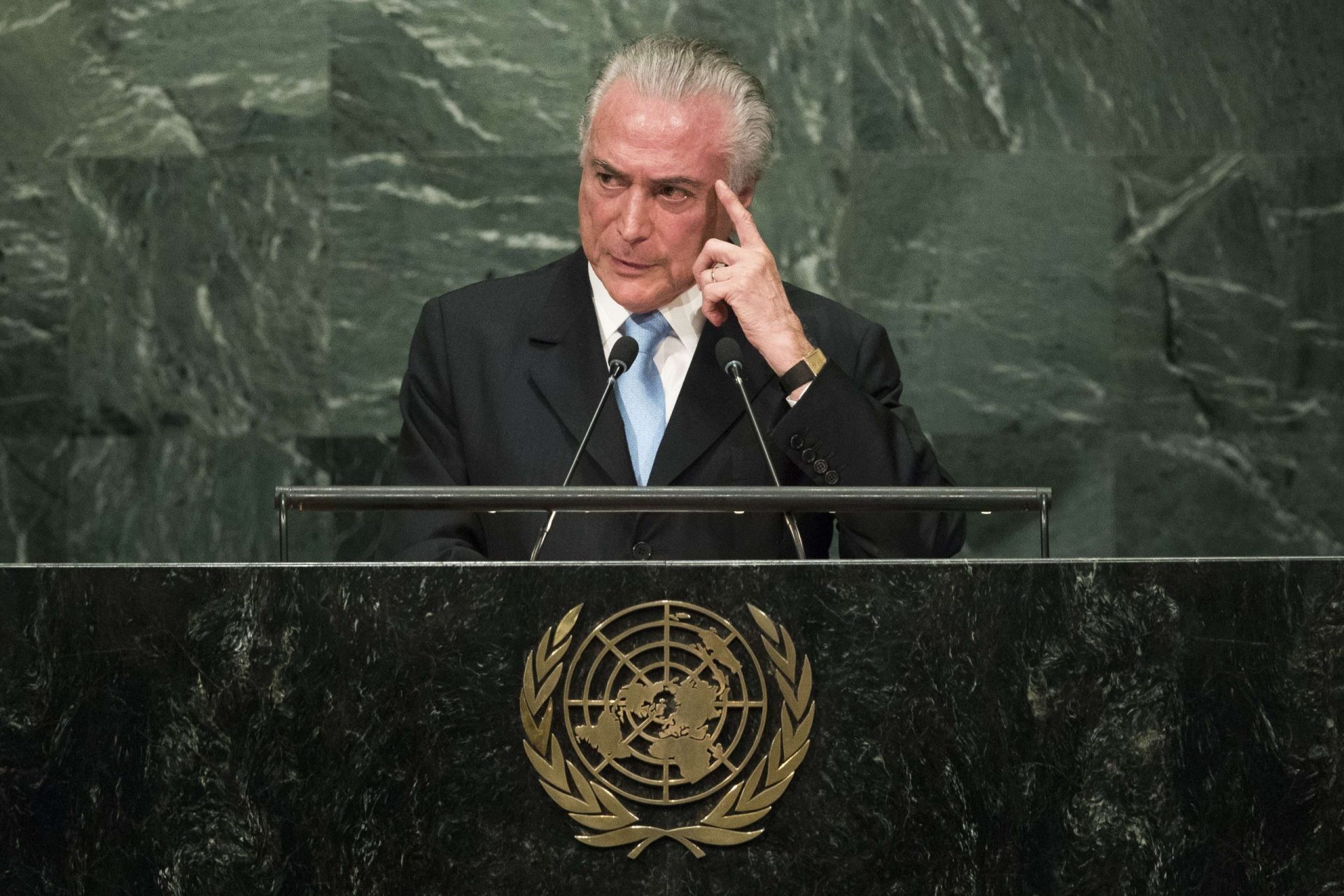 Temer estreia-se na ONU e fala de Dilma