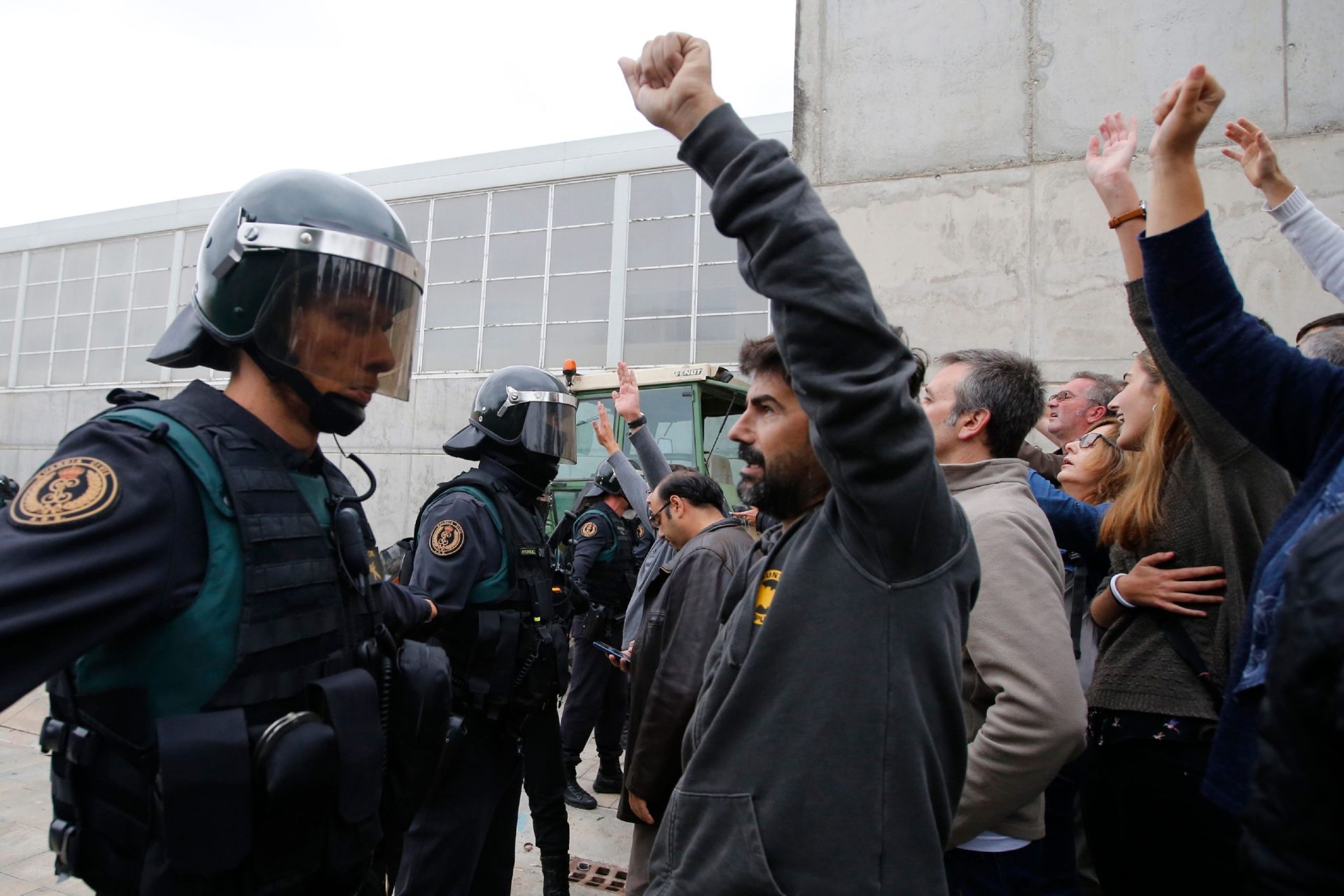 As imagens da violência na Catalunha