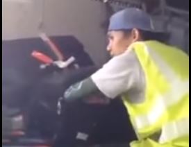 Funcionário de aeroporto filmado a roubar malas | Vídeo