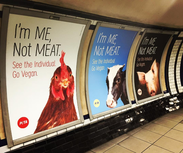 Estação de metro substitui publicidade por anúncios ‘vegan’