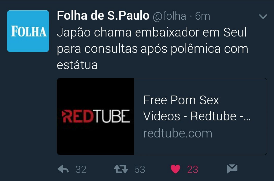 Jornal brasileiro trocou notícias pela pornografia