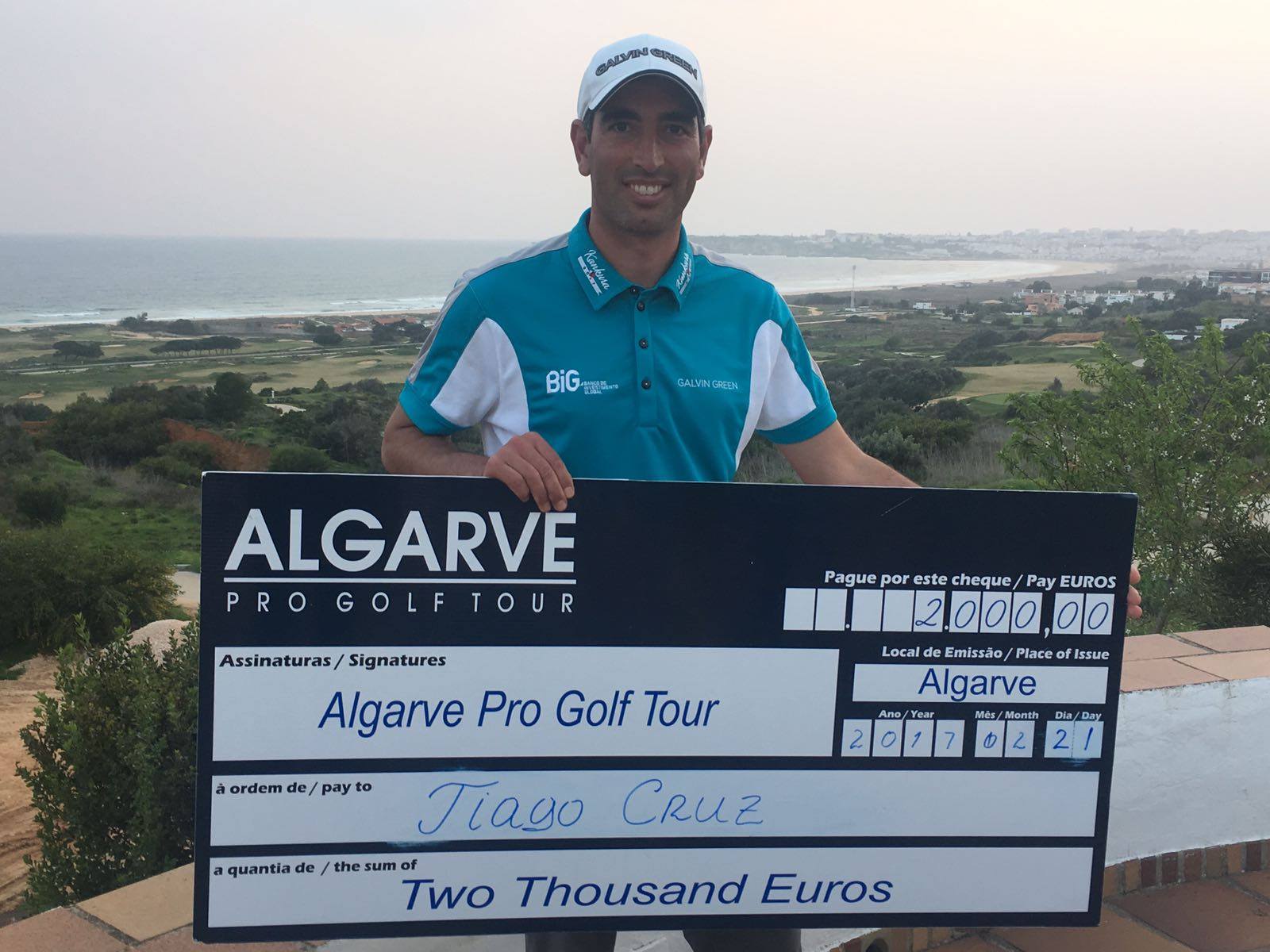 Golfe. Tiago Cruz e Ricardo Santos lideram Algarve Pro Golf Tour