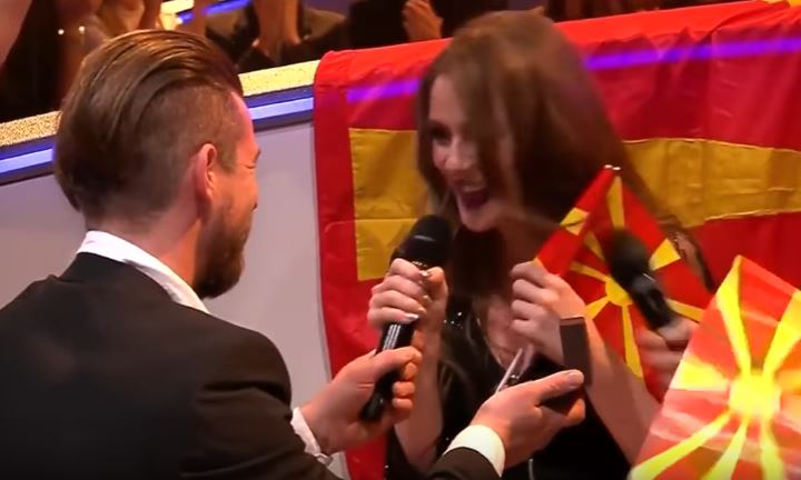 Eurovisão. Candidata da Macedónia foi pedida em casamento em direto [vídeo]