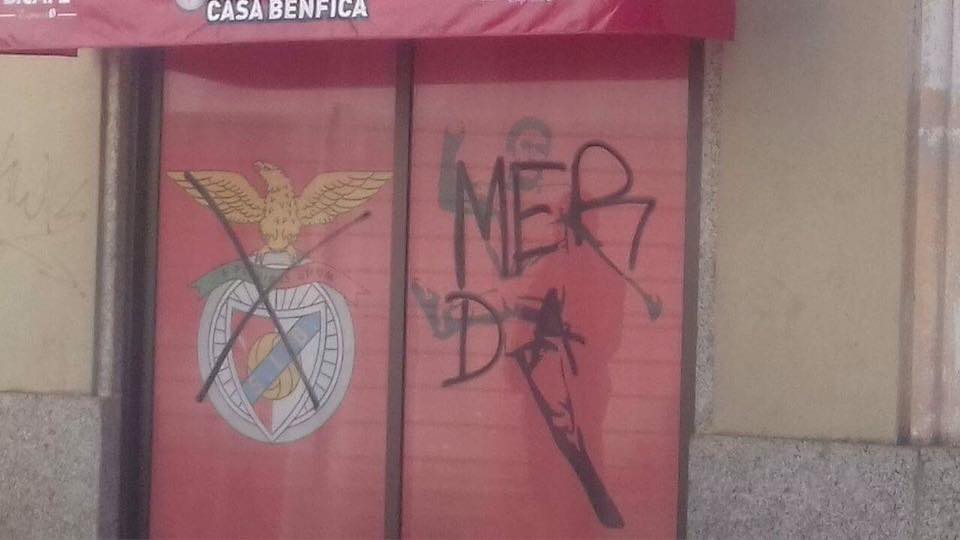 Casa do Benfica vandalizada