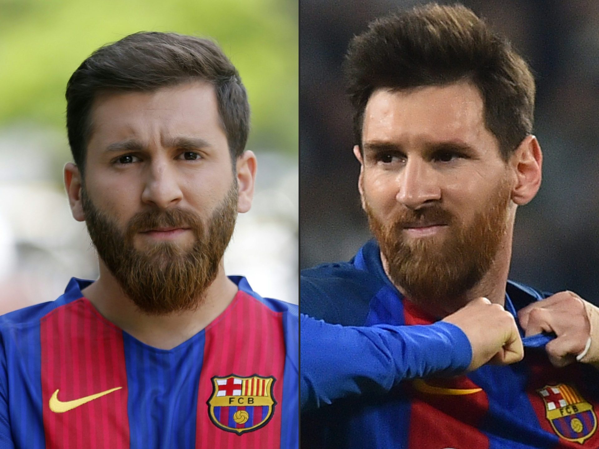 Conheça o sósia do Messi