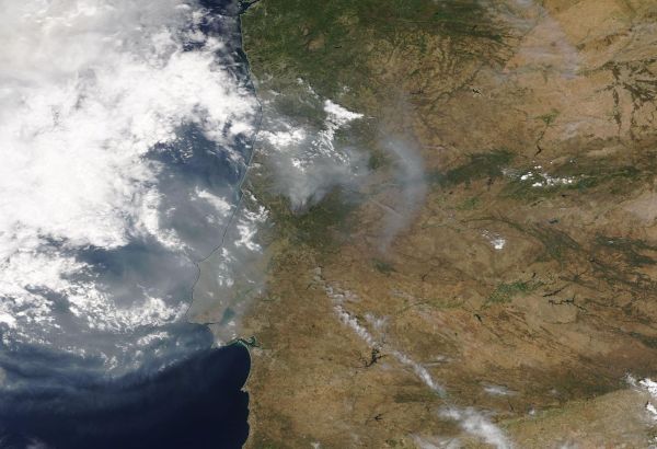 Fumo do incêndio de Pedrógão era visível do espaço