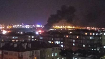 Avião incendeia-se em Istambul