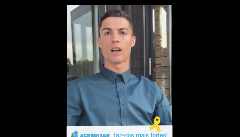 Cristiano Ronaldo deixou mensagem às crianças com cancro | VÍDEO