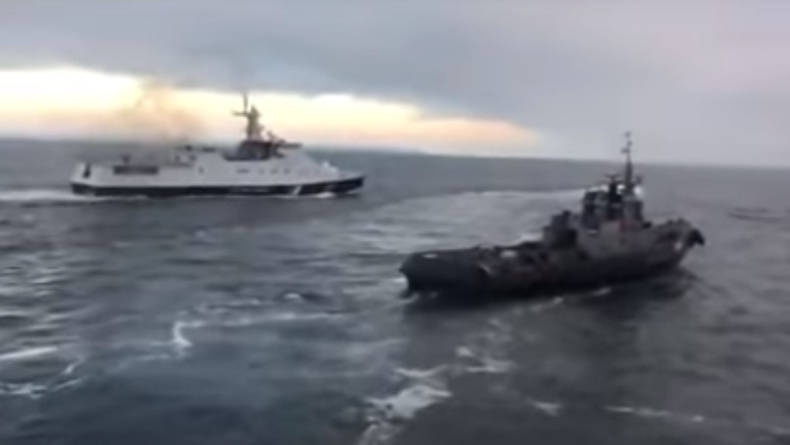 Três navios ucranianos foram capturados pela Rússia ao largo da Crimeia