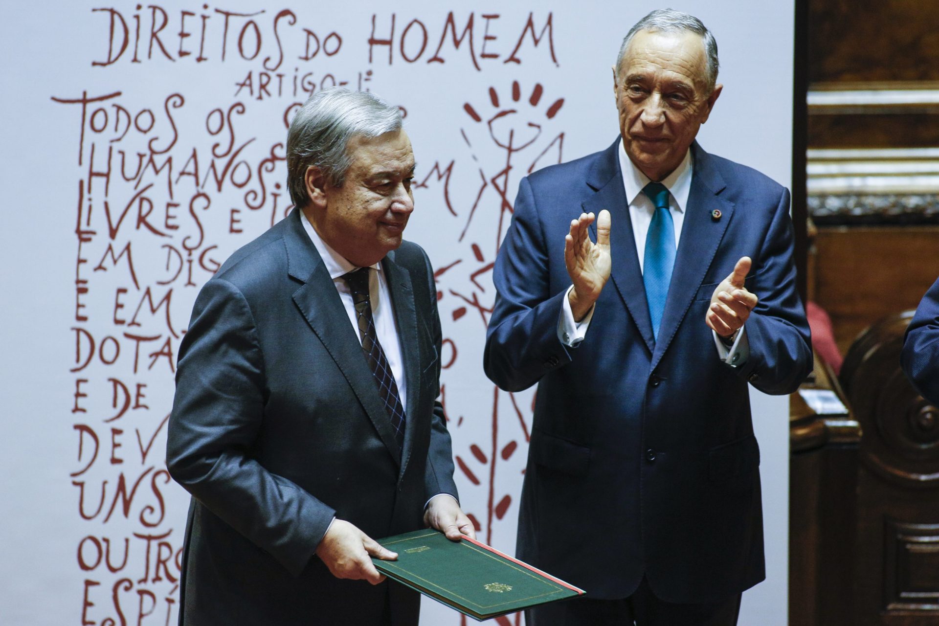 Guterres foi o “governante mais consensualmente amado” de sempre, diz Marcelo