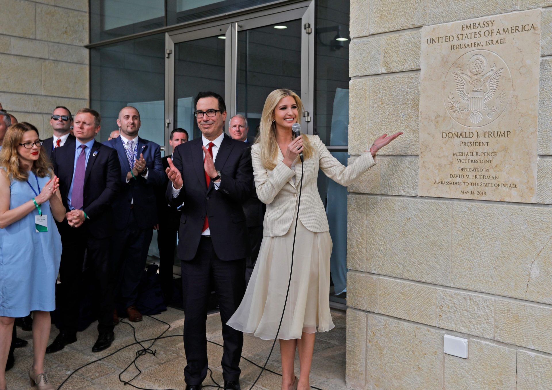 Jerusalém. “Trump, Trump, Trump”, gritou-se na nova embaixada