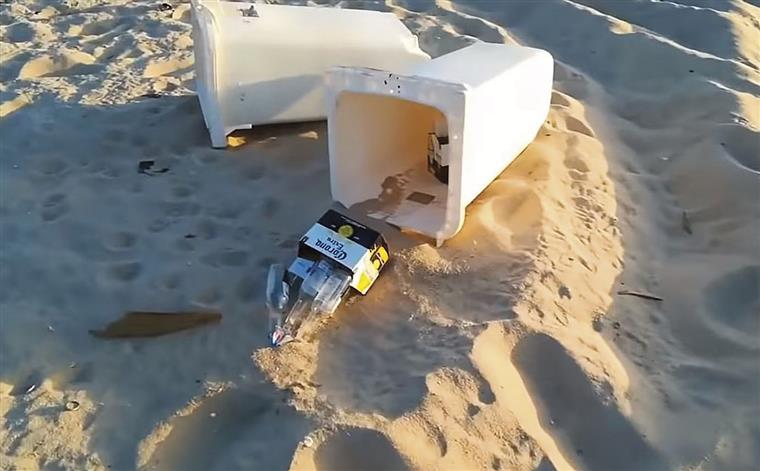 Praia da Figueira da Foz repleta de lixo desde o RFM Somnii | Vídeo