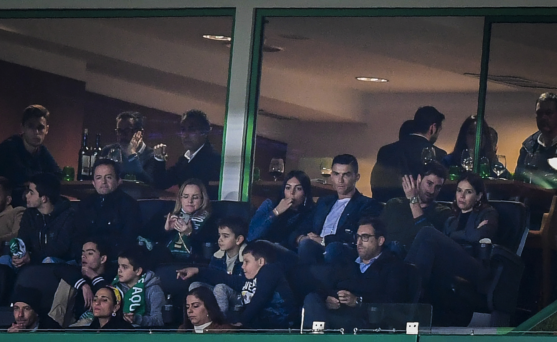 Ronaldo e Georgina assistiram ao jogo entre Sporting e Benfica