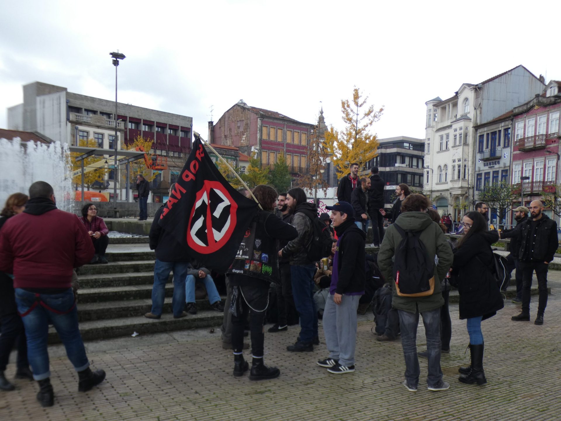 Braga. Antifascistas contra Escudo Identitário