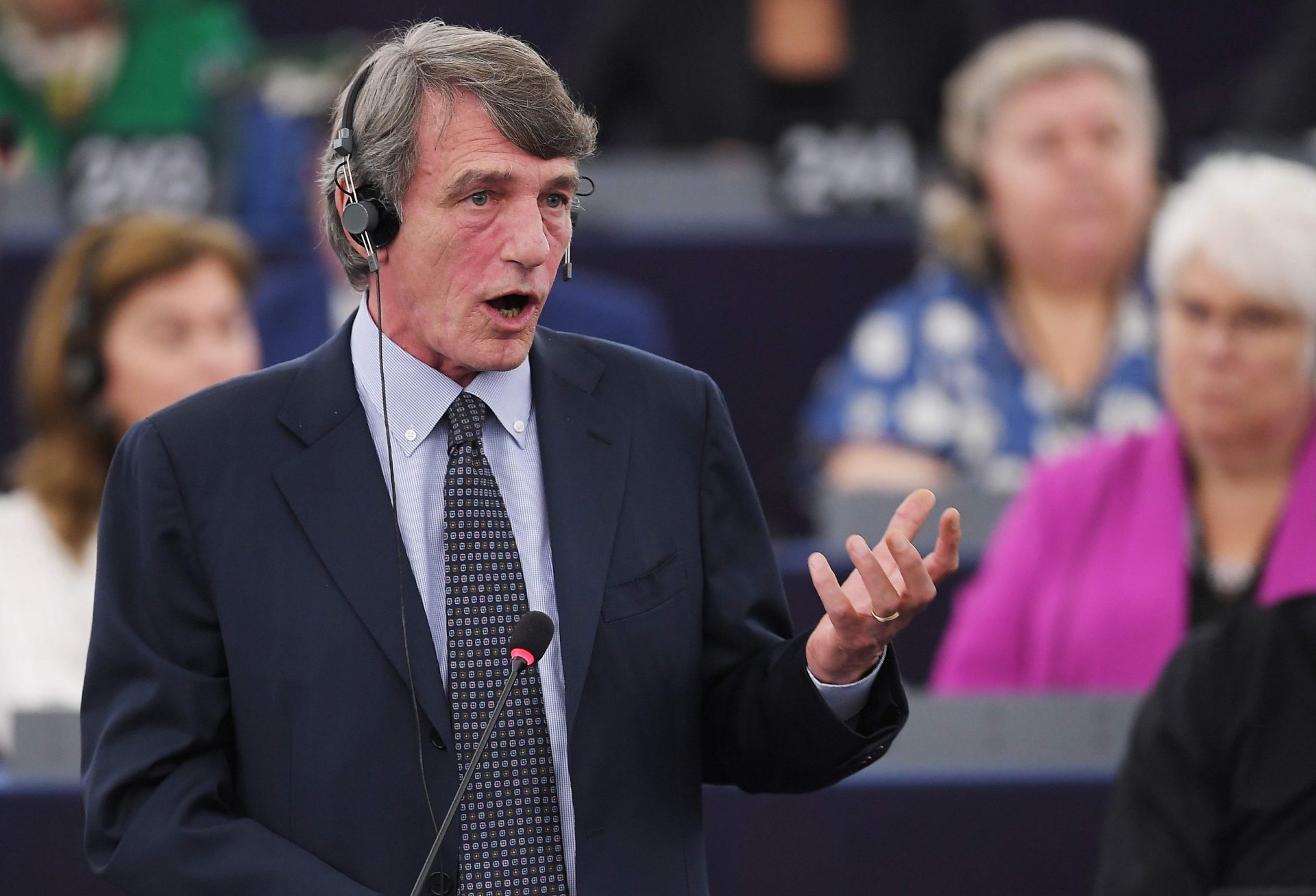 David Maria-Sassoli foi eleito presidente do Parlamento Europeu