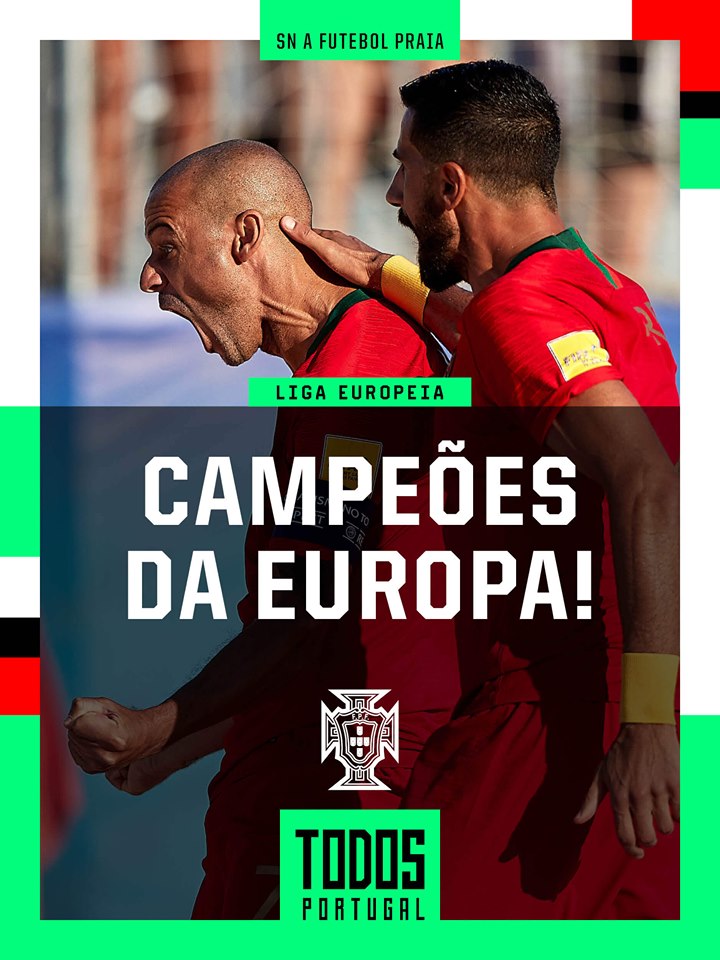 Futebol de praia. Portugal sagra-se campeão europeu