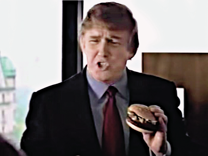A paixão de Donald Trump pela fast food