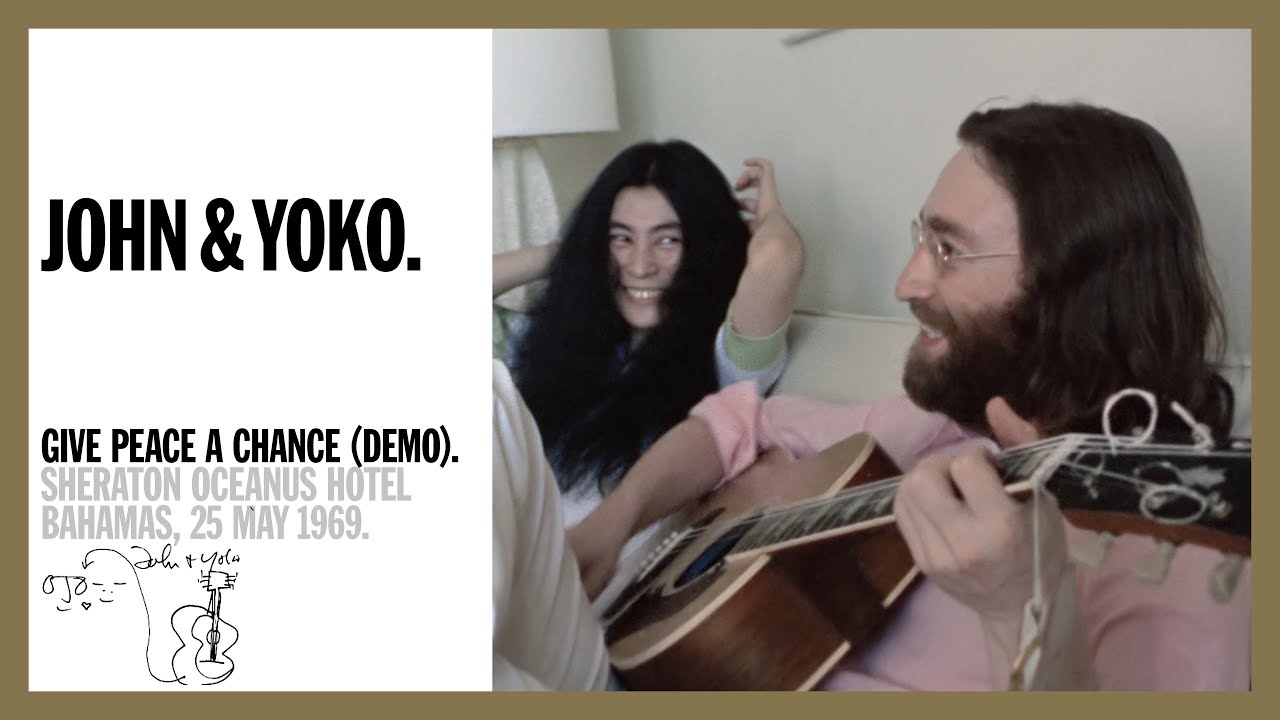 Divulgado vídeo inédito de Give Peace a Chance com John Lennon e Yoko Ono