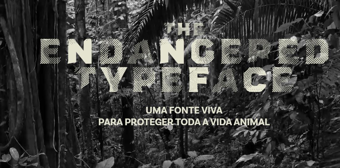 ANP/WWF lança The Endangered Typeface, uma “fonte viva” em que cada letra é um animal em risco