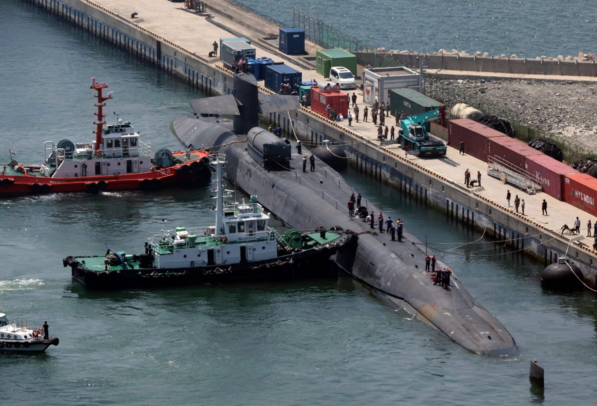 Coreia do Sul recebe dos EUA submarino nuclear capaz de lançar mísseis guiados