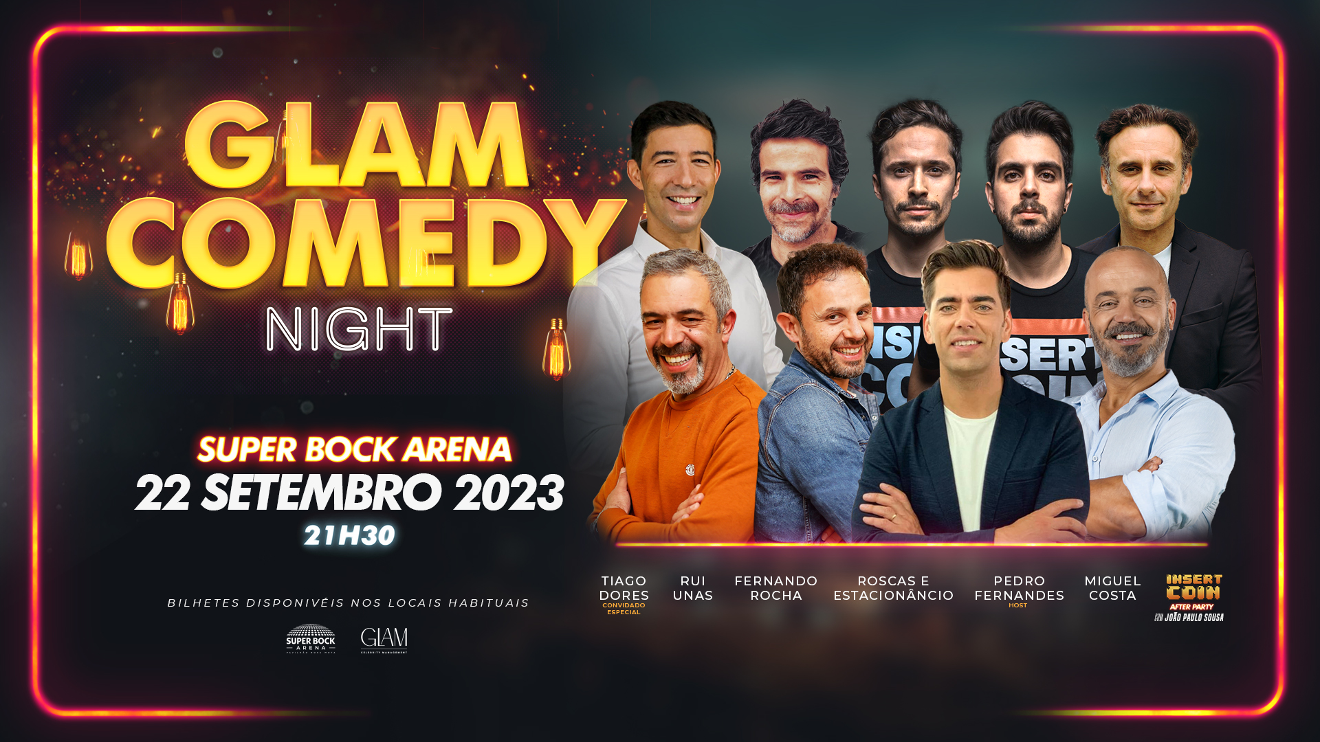 Glam Comedy Night vai reunir &#8220;nomes icónicos da comédia em Portugal&#8221;