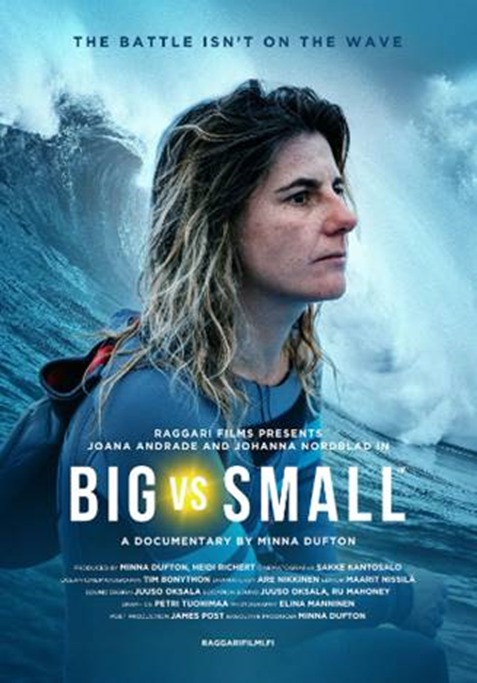 Surfista Joana Andrade  em festival de cinema com &#8220;Big vs Small&#8221;