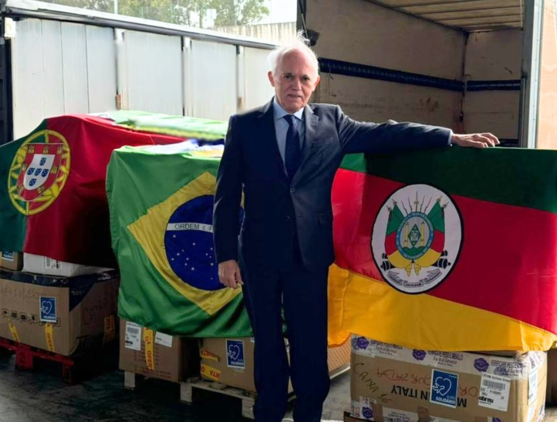 Enviada primeira carga de ajuda humanitária de Portugal para o Brasil