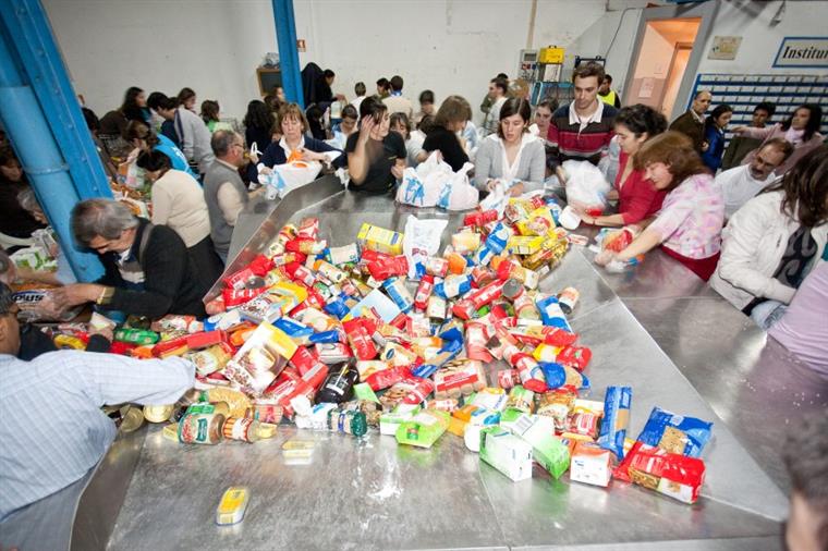 Banco Alimentar recolheu 1.755 toneladas de alimentos no fim de semana