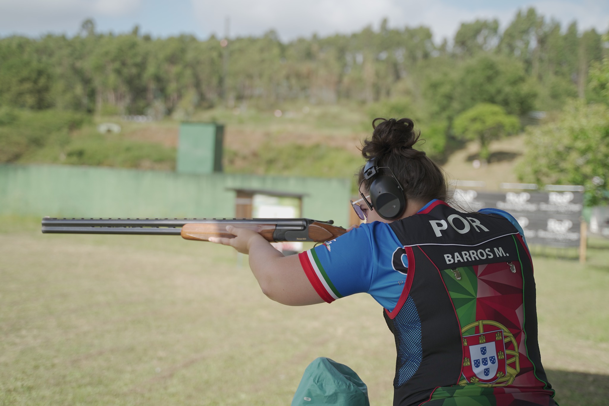 Maria Inês de Barro garante oitavo lugar no primeiro dia da qualificação de fosso olímpico