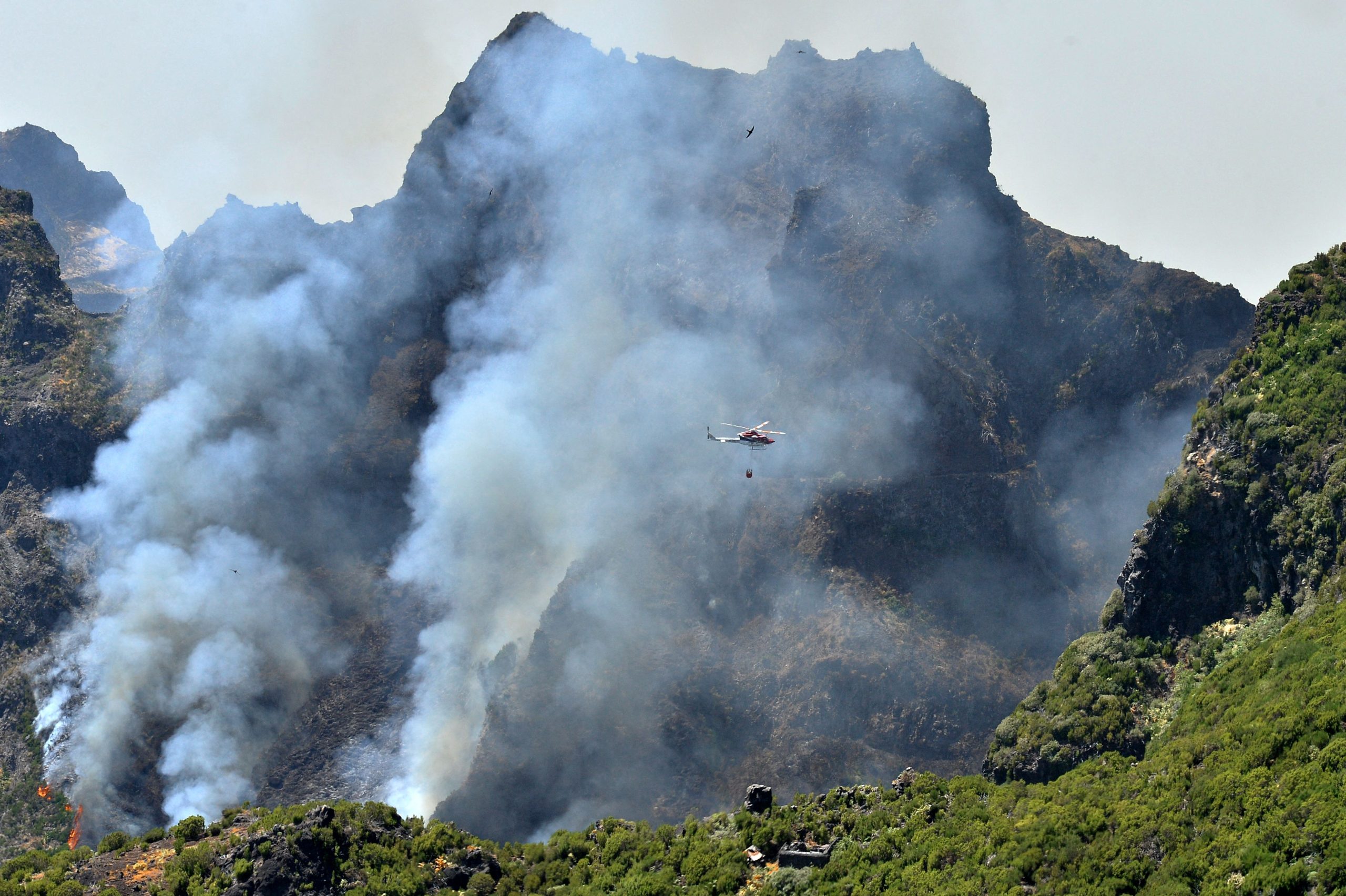 Madeira. Incêndio com duas frentes ativas