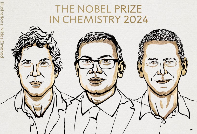 David Baker, Demis Hassabis e John M. Jumper vencem Prémio Nobel da Química