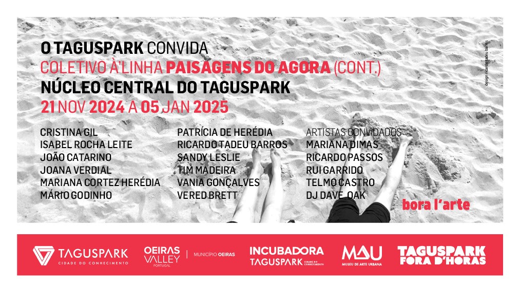 Átrio central do Taguspark com nova exposição