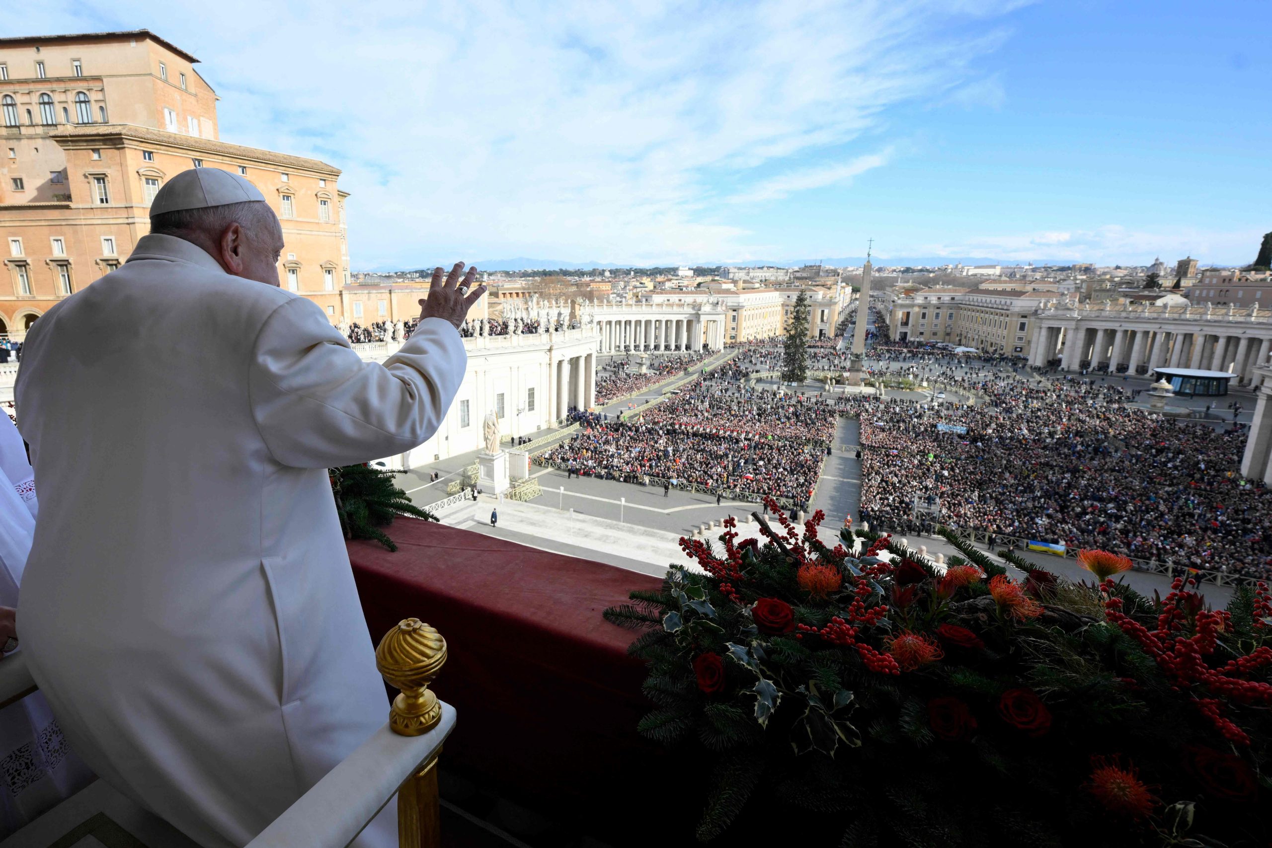 Mensagem de Natal do Papa apela a fim dos confilitos