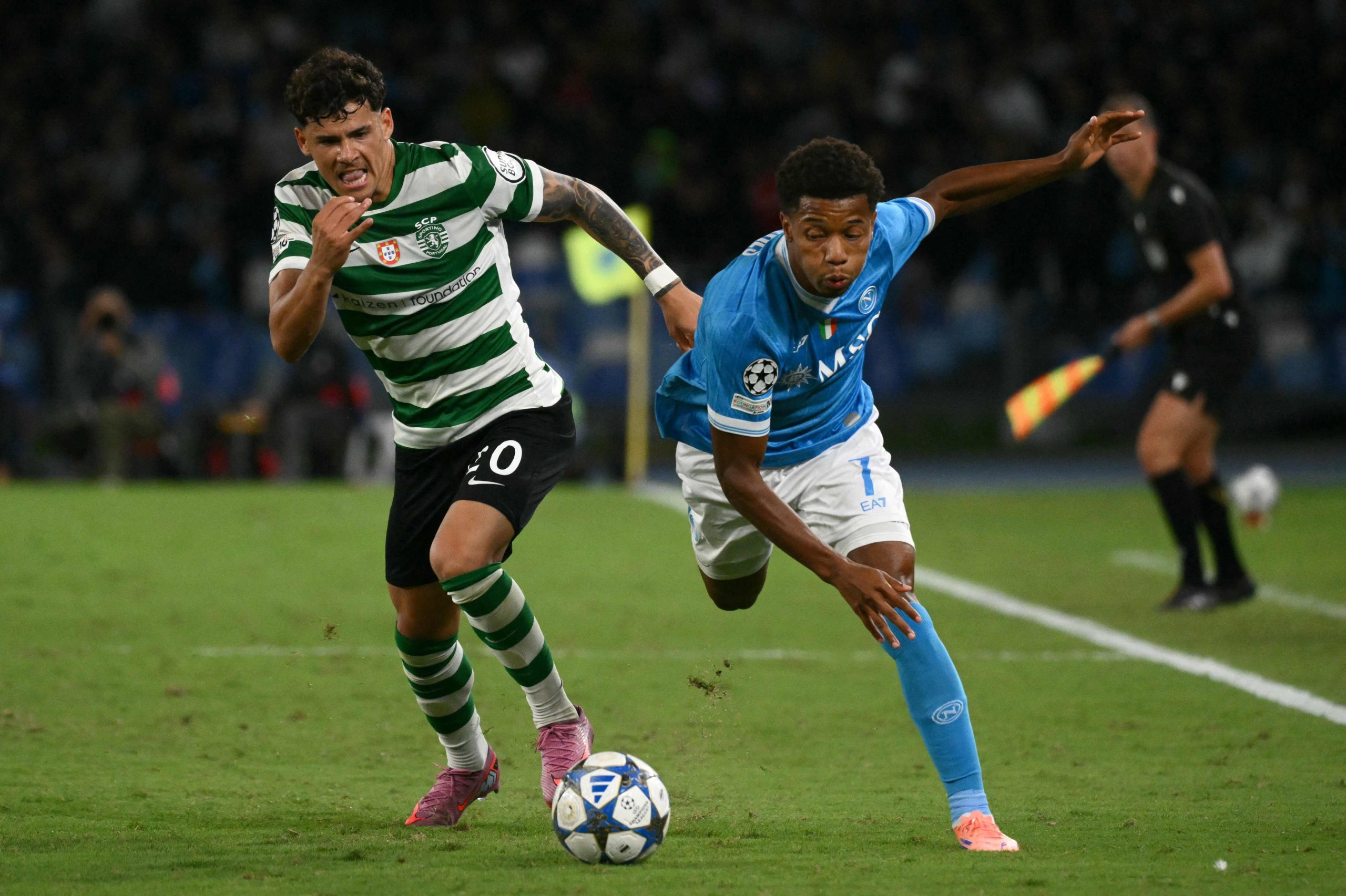 Sporting derrotado em Nápoles